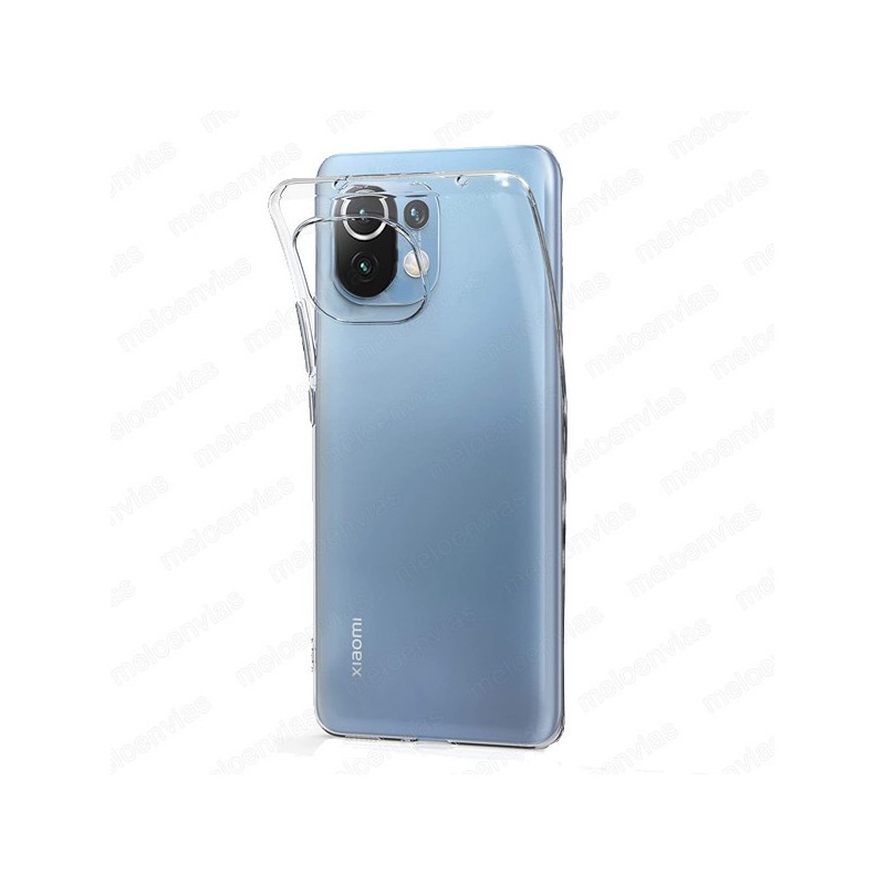 Funda carcasa para Xiaomi Mi 11 Lite Gel TPU Liso 100% Transparente