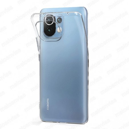 Funda carcasa para Xiaomi Mi 11 Lite Gel TPU Liso 100% Transparente