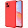Funda carcasa para Vivo Y21 / Y21S / Y33S Gel TPU Liso mate Color Rojo