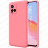 Funda carcasa para Vivo Y21 / Y21S / Y33S Gel TPU Liso mate Color Rosa
