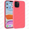 Funda carcasa para iPhone 12 Pro max Gel TPU Liso mate Color Rosa