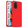 Funda carcasa para Xioami Redmi Note 11 Pro 5G Gel TPU Liso mate Color Rojo