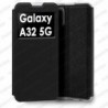 Funda para Samsung Galaxy A32 5G carcasa de cuero tipo libro funcion soporte con ventana y cierre de iman Color Negro