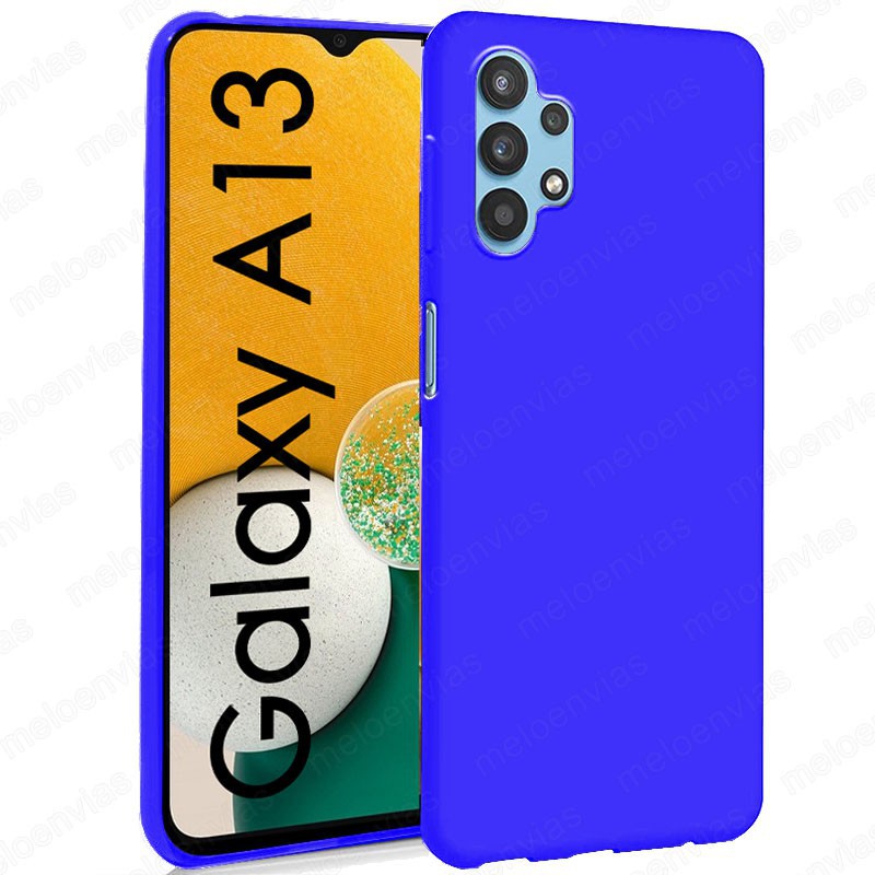 Funda Carcasa Samsung Galaxy A13 4G Silicona Gel TPU Liso Mate Color Azul