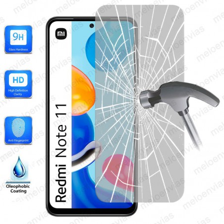 Pack 2 Unidades Cristal Templado Protector Pantalla Para Xiaomi Redmi Note 11 / Note 11S 4G Vidrio Transparente