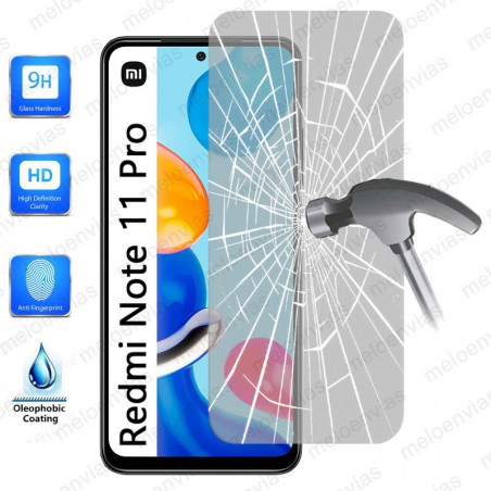 Pack 2 Unidades Cristal Templado Protector Pantalla Para Xiaomi Redmi Note 11 Pro Vidrio Transparente