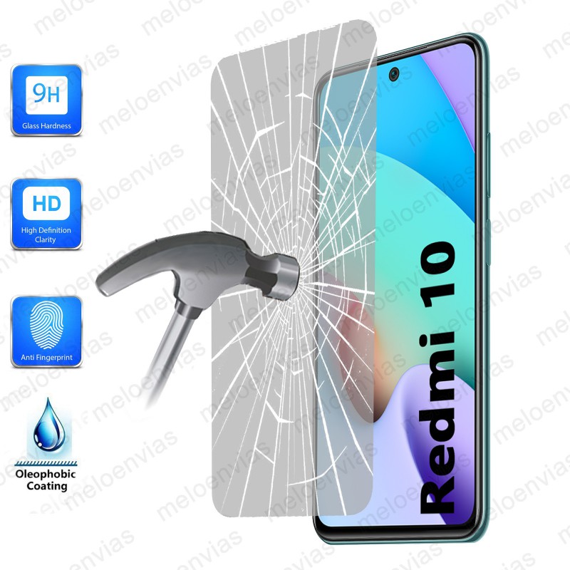 Pack 2 Unidades Cristal Templado Protector Pantalla Para Xiaomi Redmi 10C Vidrio Transparente