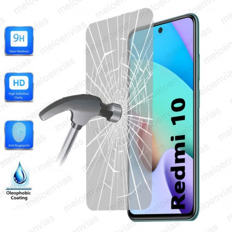 Pack 2 Unidades Cristal Templado Protector Pantalla Para Xiaomi Redmi 10C Vidrio Transparente
