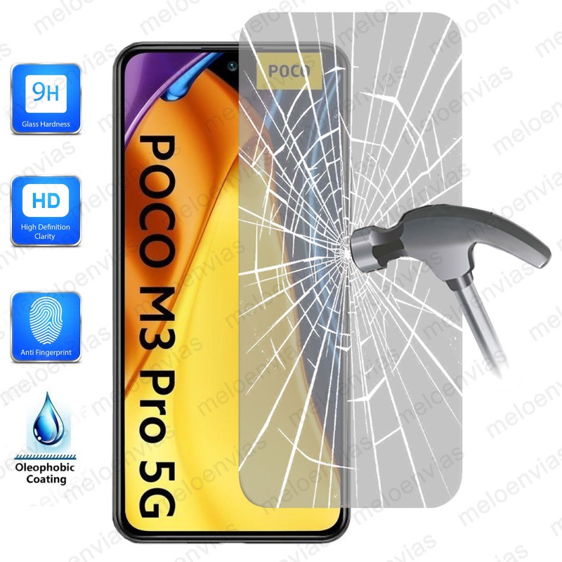 Cristal Templado Protector Pantalla Para Xiaomi Poco M3 Pro 5G Vidrio Transparente
