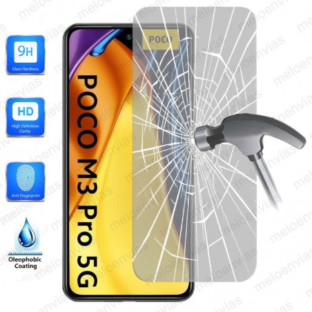 Cristal Templado Protector Pantalla Para Xiaomi Poco M3 Pro 5G Vidrio Transparente