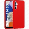 Funda Carcasa Samsung Galaxy A54 5G Silicona Gel TPU Liso Mate Color Rojo