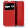Funda carcasa para Xiaomi Redmi 10A Libro Estuche Funcion Soporte Color Rojo