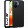 Funda Carcasa Xiaomi Redmi 12C Silicona Gel TPU Liso Mate Color Negro