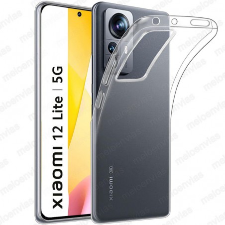Funda Carcasa Xiaomi 12 Lite Silicona Gel TPU Liso 100% Transparente