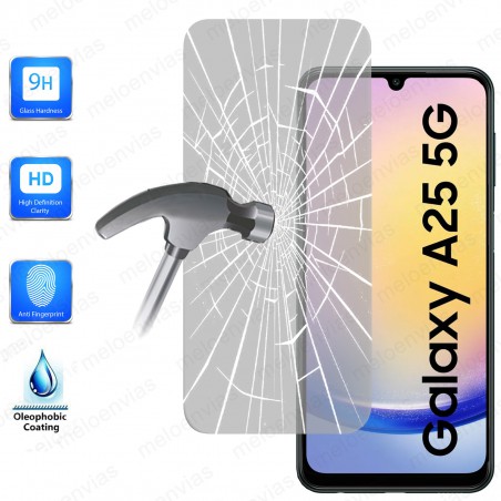 Cristal Templado Protector Pantalla Para Samsung Galaxy A25 5G Vidrio 100% Transparente