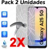 Pack 2 Unidades Cristal Templado Protector Pantalla Para Samsung Galaxy A25 5G Vidrio 100% Transparente