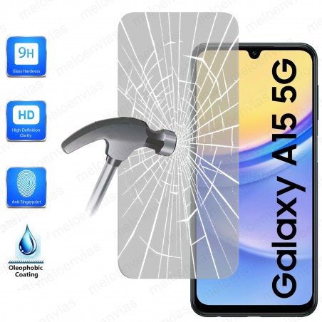 Cristal Templado Protector Pantalla Para Samsung Galaxy A15 4G / 5G Vidrio 100% Transparente