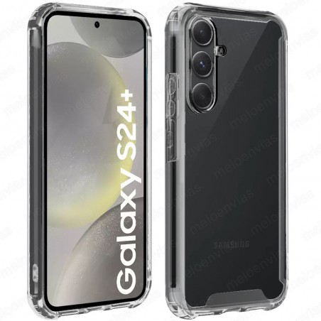Funda Samsung Galaxy S24+ Plus Carcasa Antigolpes Reforzada Esquinas y Bordes Transparente Antishock