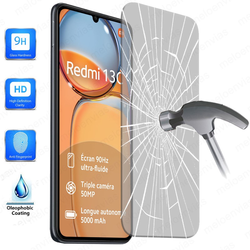 Cristal Templado Protector Pantalla Para Xiaomi Redmi 13C Vidrio 100% Transparente