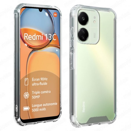 Funda Xiaomi Redmi 13C Carcasa Antigolpes Reforzada Esquinas y Bordes Transparente Antishock