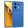 Funda Xiaomi Redmi Note Pro 13 5G Carcasa 3D Cubre Camara Forro Silicona Gel TPU Flexible Liso Mate Color Azul