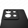 Funda Xiaomi Redmi Note Pro 13 5G Carcasa 3D Cubre Camara Forro Silicona Gel TPU Flexible Liso Mate Color Negro