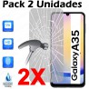 Pack 2 Unidades Cristal Templado Protector Pantalla Para Samsung Galaxy A35 5G Vidrio 100% Transparente