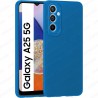 Funda Samsung Galaxy A25 5G Carcasa 3D Cubre Camara Forro Silicona Gel TPU Flexible Liso Mate Color Azul