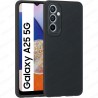 Funda Samsung Galaxy A25 5G Carcasa 3D Cubre Camara Forro Silicona Gel TPU Flexible Liso Mate Color Negro