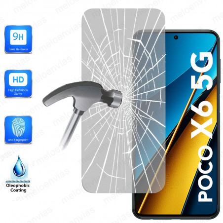 Cristal Templado Protector Pantalla Para Xiaomi Poco X6 5G Vidrio 100% Transparente
