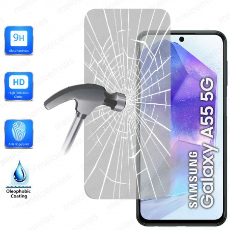 Cristal Templado Protector Pantalla Para Samsung Galaxy A55 5G Vidrio 100% Transparente
