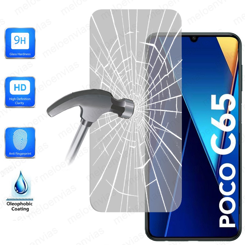 Cristal Templado Protector Pantalla Para Xiaomi Poco C65 Vidrio 100% Transparente