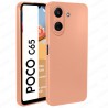 Funda Xiaomi Poco C65 Carcasa 3D Cubre Camara Forro Silicona Gel TPU Flexible Liso Mate Color Rosa