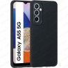 Funda Samsung Galaxy A55 5G Carcasa 3D Cubre Camara Forro Silicona Gel TPU Flexible Liso Mate Color Negro