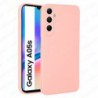 Funda Samsung Galaxy A05s Carcasa 3D Cubre Camara Forro Silicona Gel TPU Flexible Liso Mate Color Rosa