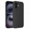 Funda iPhone 16 6.1 Carcasa 3D Cubre Camara Forro Silicona Gel TPU Flexible Liso Mate Color Negro