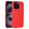 Funda iPhone 16 Pro Carcasa 3D Cubre Camara Forro Silicona Gel TPU Flexible Liso Mate Color Rojo