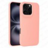 Funda iPhone 16 Pro Carcasa 3D Cubre Camara Forro Silicona Gel TPU Flexible Liso Mate Color Rosa