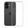 Funda iPhone 16 Plus Carcasa Forro Silicona Gel TPU Flexible Liso Mate Color 100% Transparente