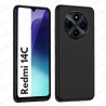 Funda Xiaomi Redmi 14C Carcasa Forro Silicona Gel TPU Flexible Liso Mate Color Negro