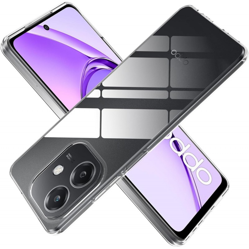 Funda Oppo A40 / A40m Carcasa Forro Silicona Gel TPU Flexible Liso Mate Color 100% Transparente