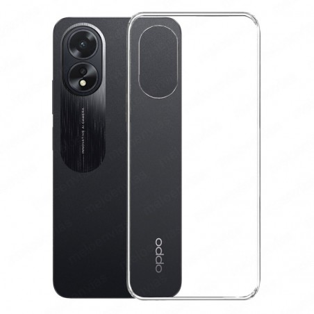 Funda Oppo A38 Carcasa Forro Silicona Gel TPU Flexible Liso Mate Color 100% Transparente