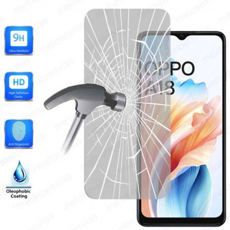 Cristal Templado Protector Pantalla Para Oppo A18 Vidrio 100% Transparente