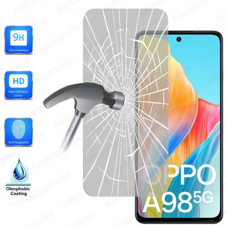 Cristal Templado Protector Pantalla Para Oppo A98 5G Vidrio 100% Transparente