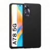 Funda Oppo A78 5G Carcasa Forro Silicona Gel TPU Flexible Liso Mate Color Negro