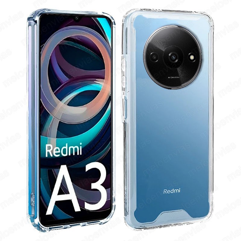 Funda Para Xiaomi Redmi A3 Carcasa Antigolpes Shockproof Bordes Esquinas Reforzadas Transparente Calidad Premium