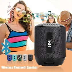Altavoz Bluetooth Inalámbrico Portatil IPX7 Impermeable TG129 Recargable, Radio, USB Tipo C, TF CARD, MicroSD