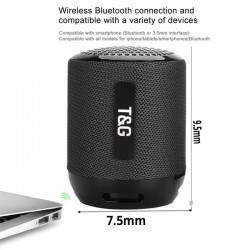 Altavoz Bluetooth Inalámbrico Portatil IPX7 Impermeable TG129 Recargable, Radio, USB Tipo C, TF CARD, MicroSD