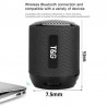 Altavoz Bluetooth Inalámbrico Portatil IPX7 Impermeable TG129 Recargable, Radio, USB Tipo C, TF CARD, MicroSD