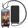Funda Samsung Galaxy A26 5G con Cuerda Ajustable, Silicona Negra de Alta Calidad